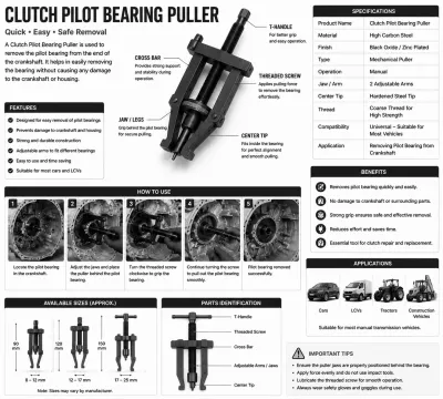 Clutch Pilot Bearing Puller