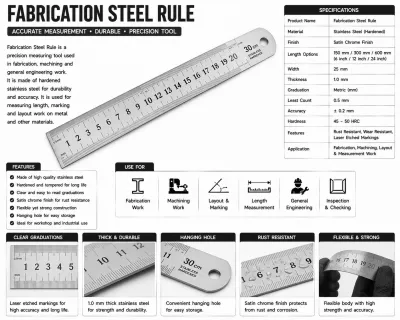 Fabrication Steel Rule