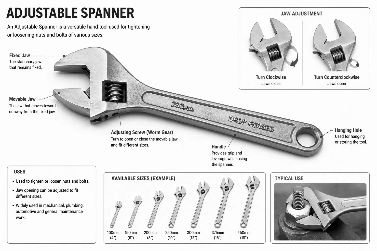 Adjustable Spanner