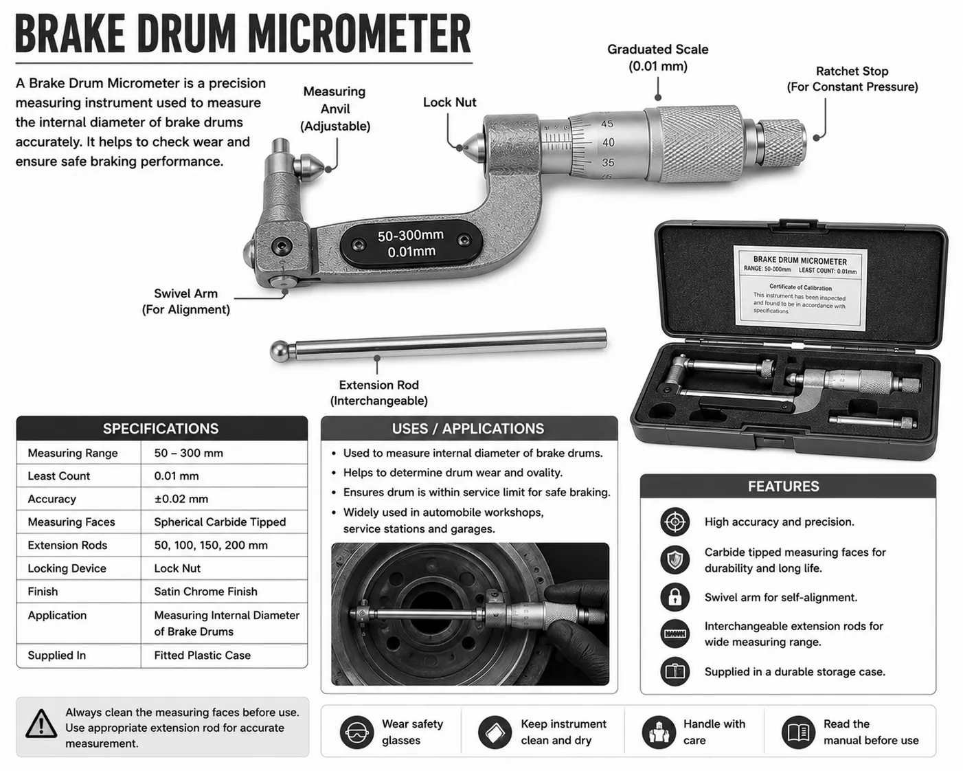 Brake Drum Micrometer