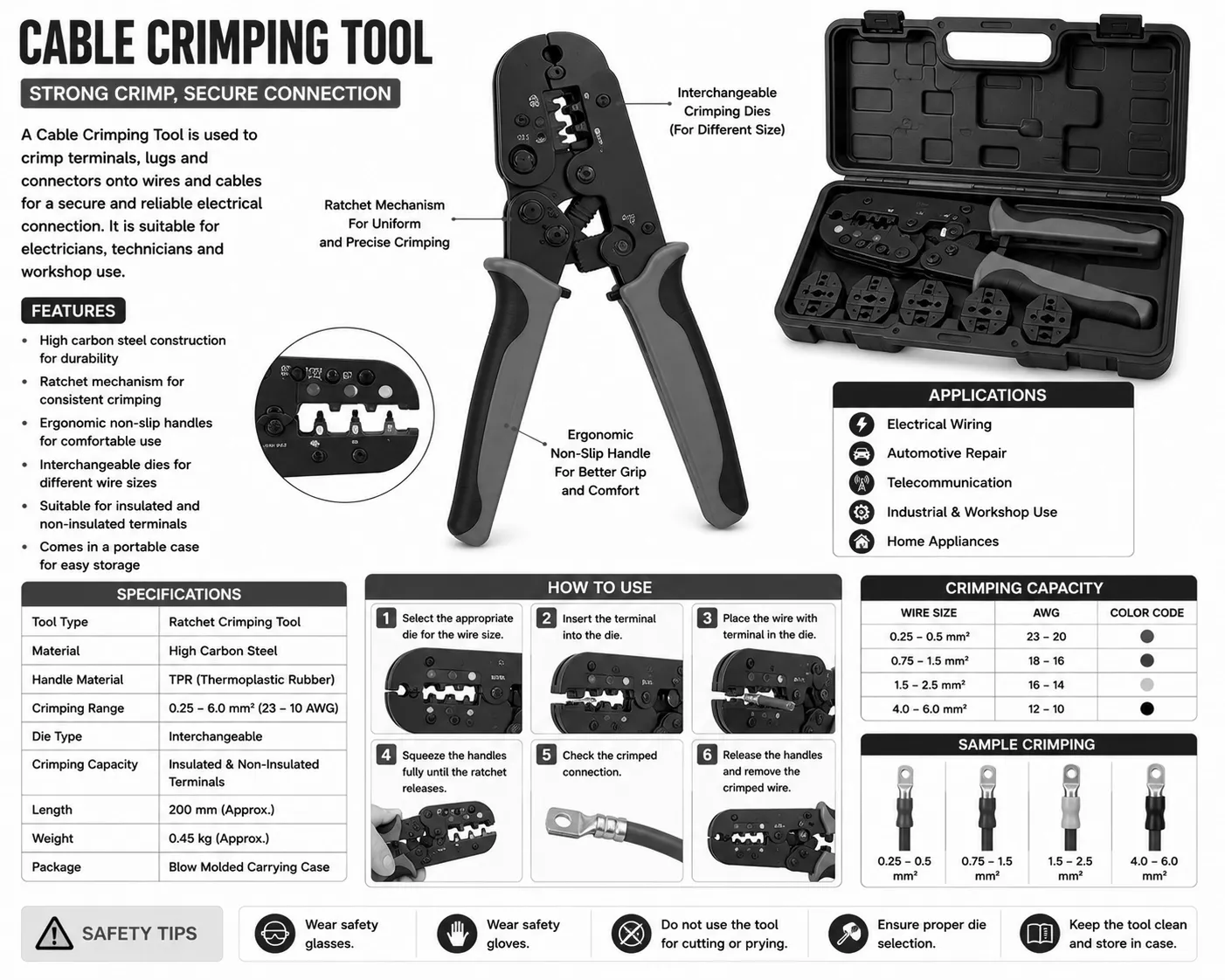 Cable Crimping Tool