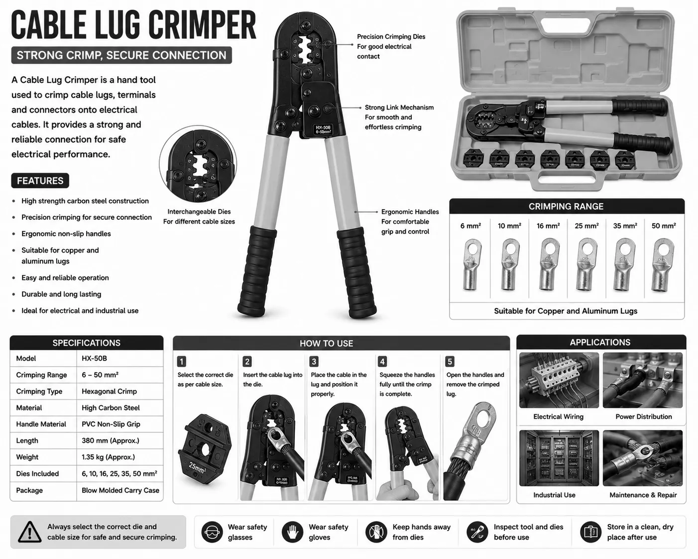 Cable Lug Crimper