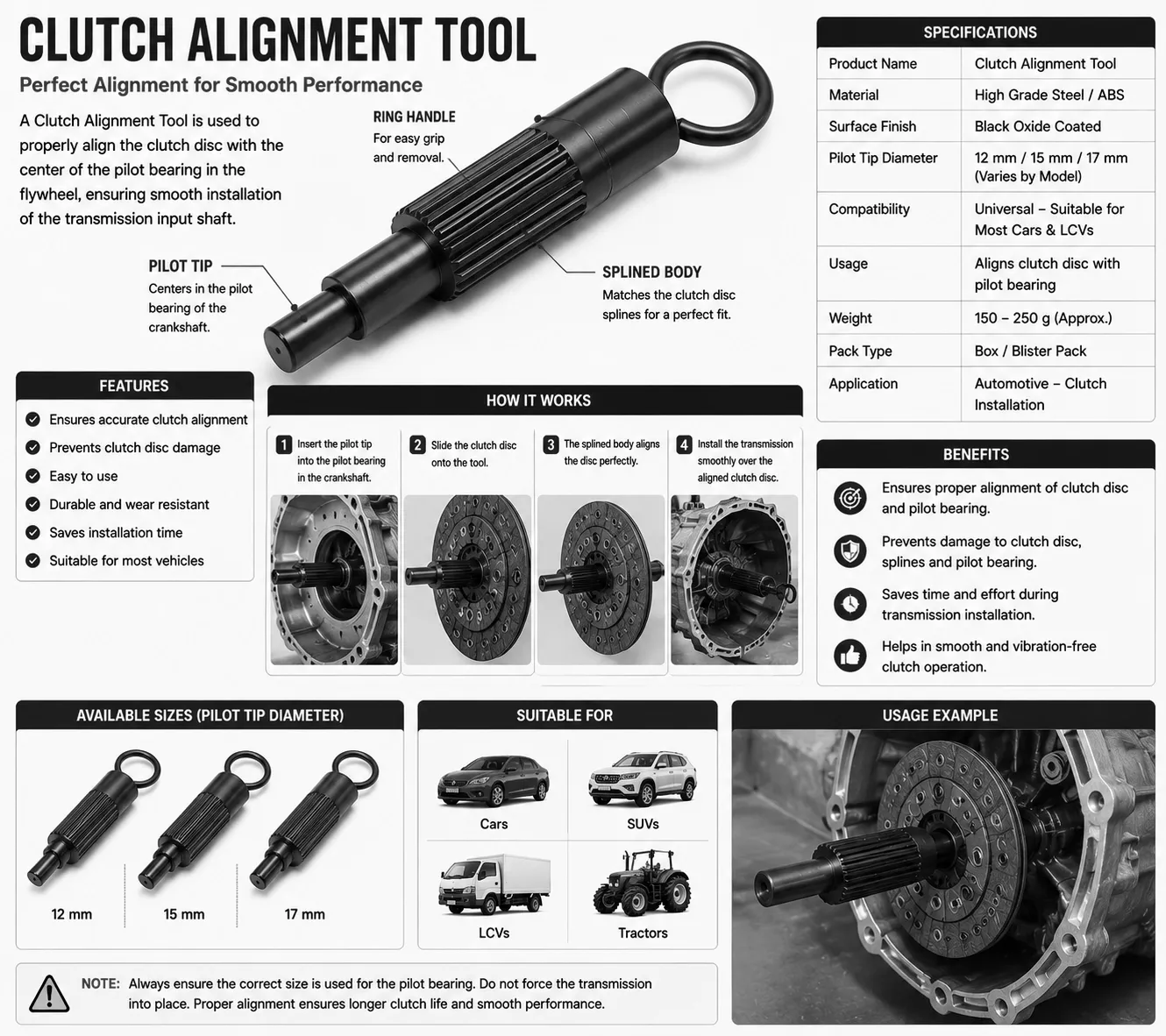 Clutch Alignment Tool