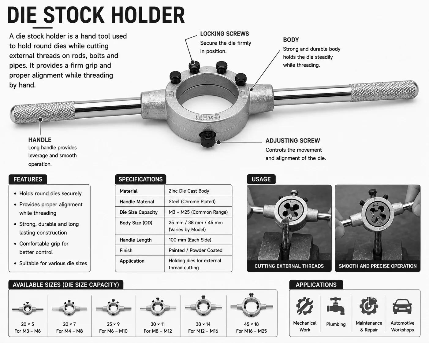 Die Stock Holder