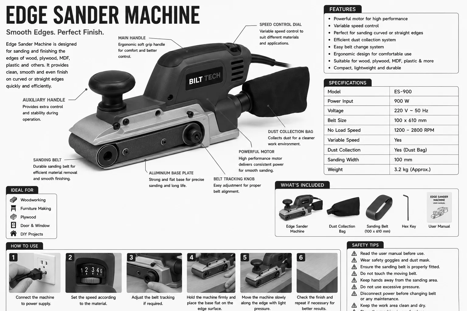 Edge Sander Machine
