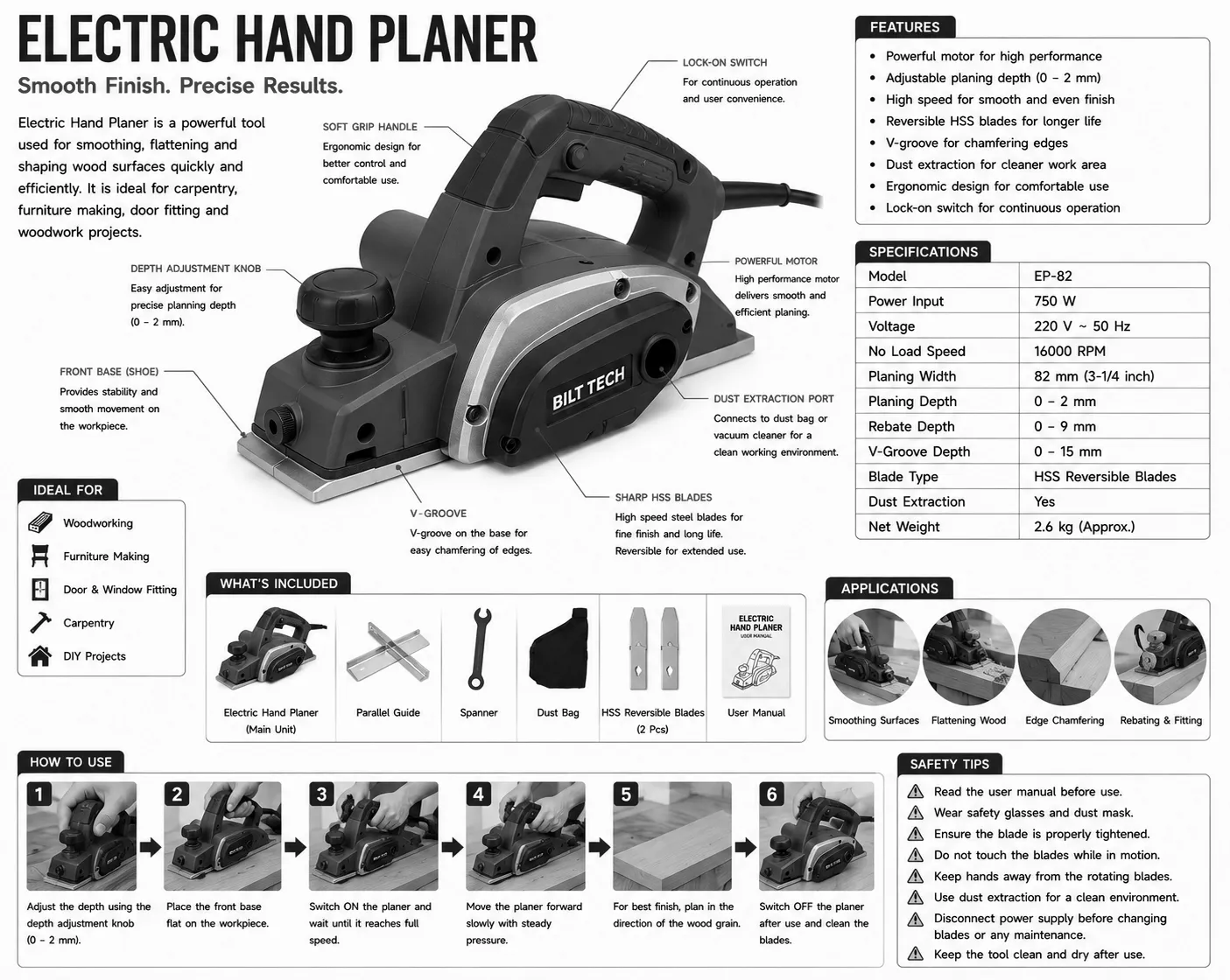 Electric Hand Planer