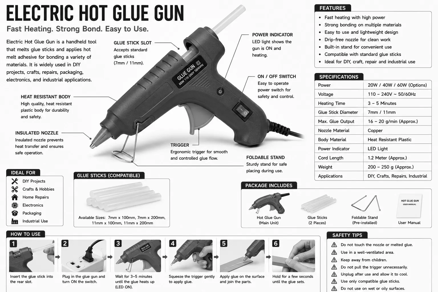 Electric Hot Glue Gun