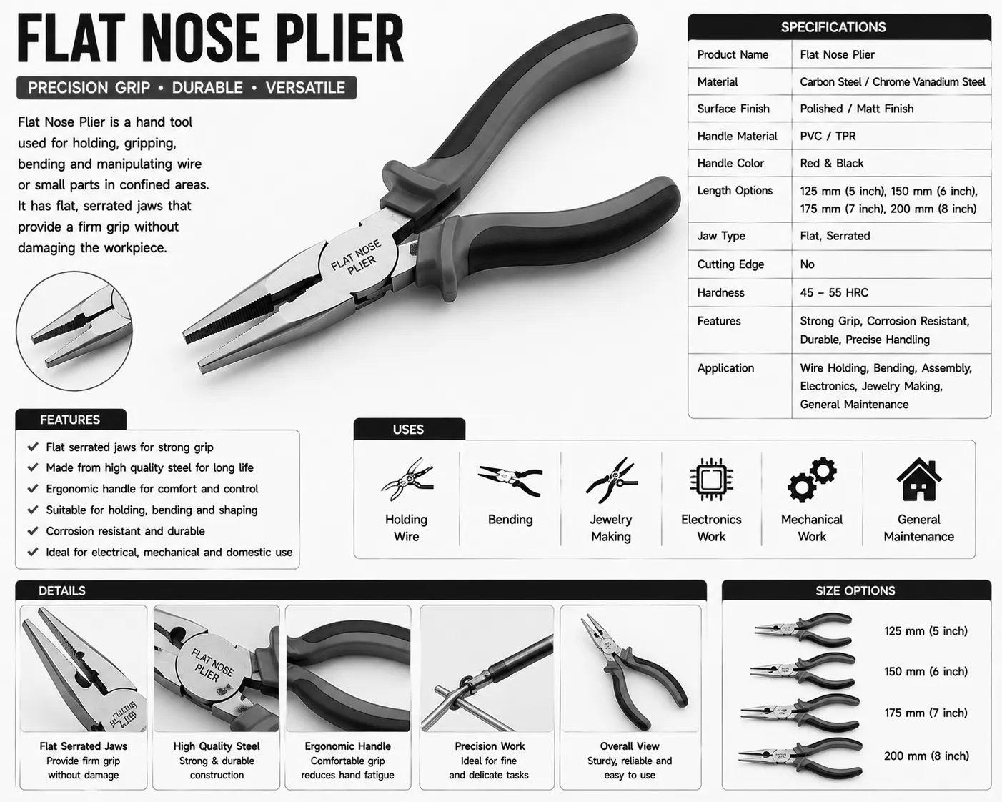 Flat Nose Plier