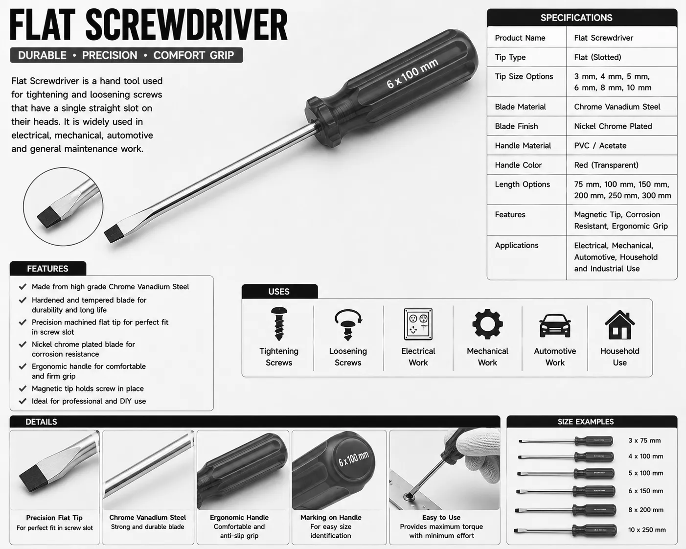 Flat Screwdriver