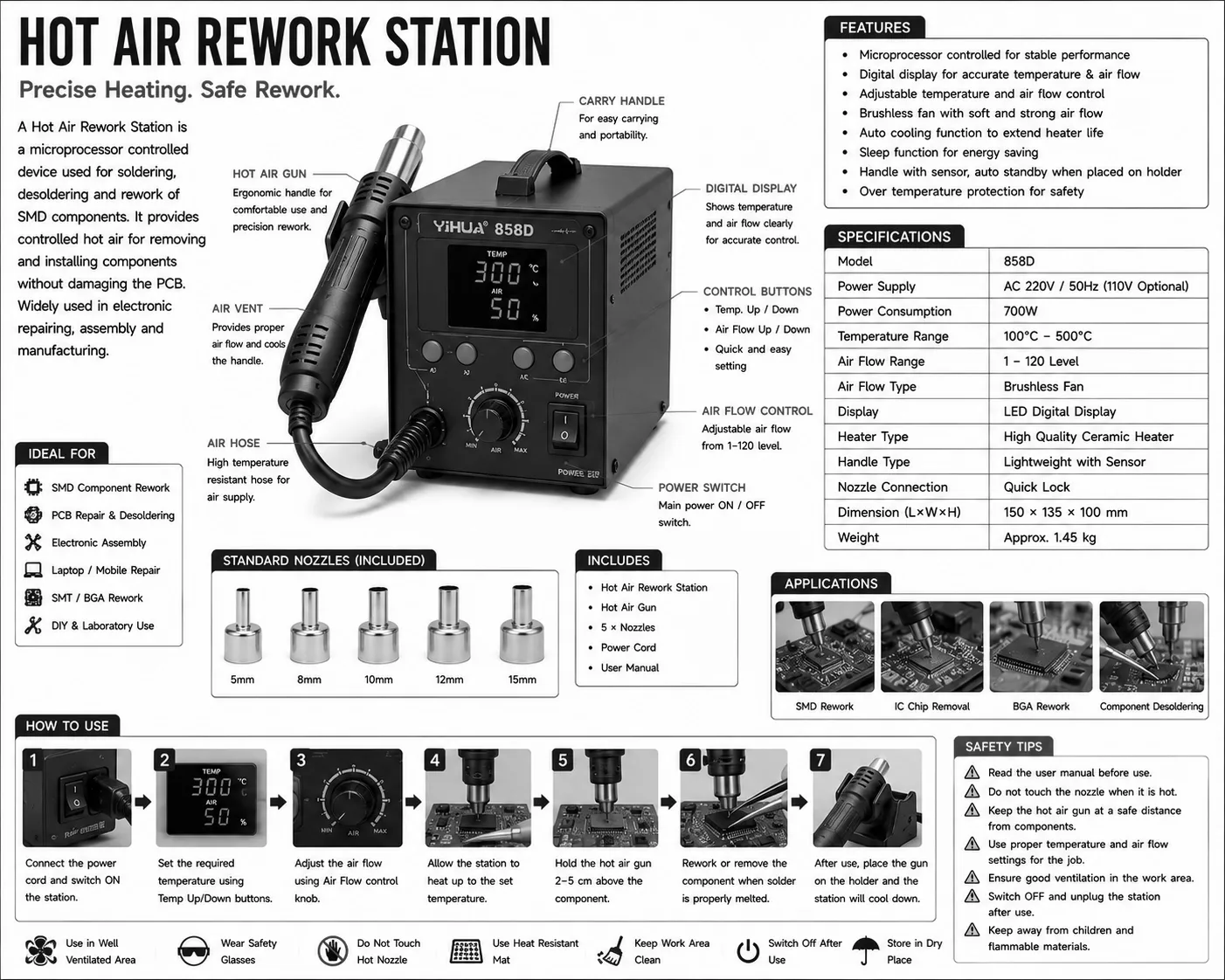 Hot Air Rework Station