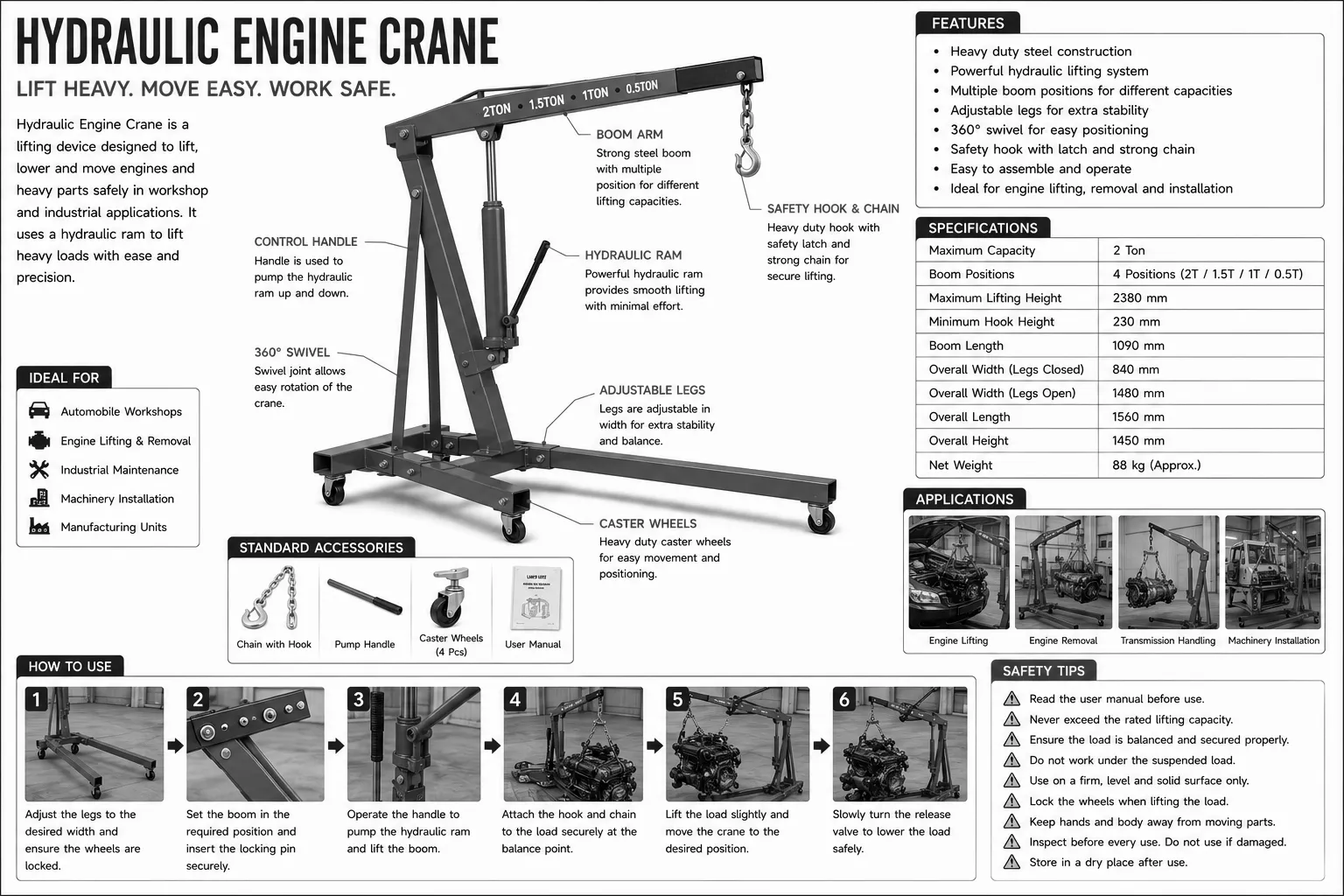 Hydraulic Engine Crane