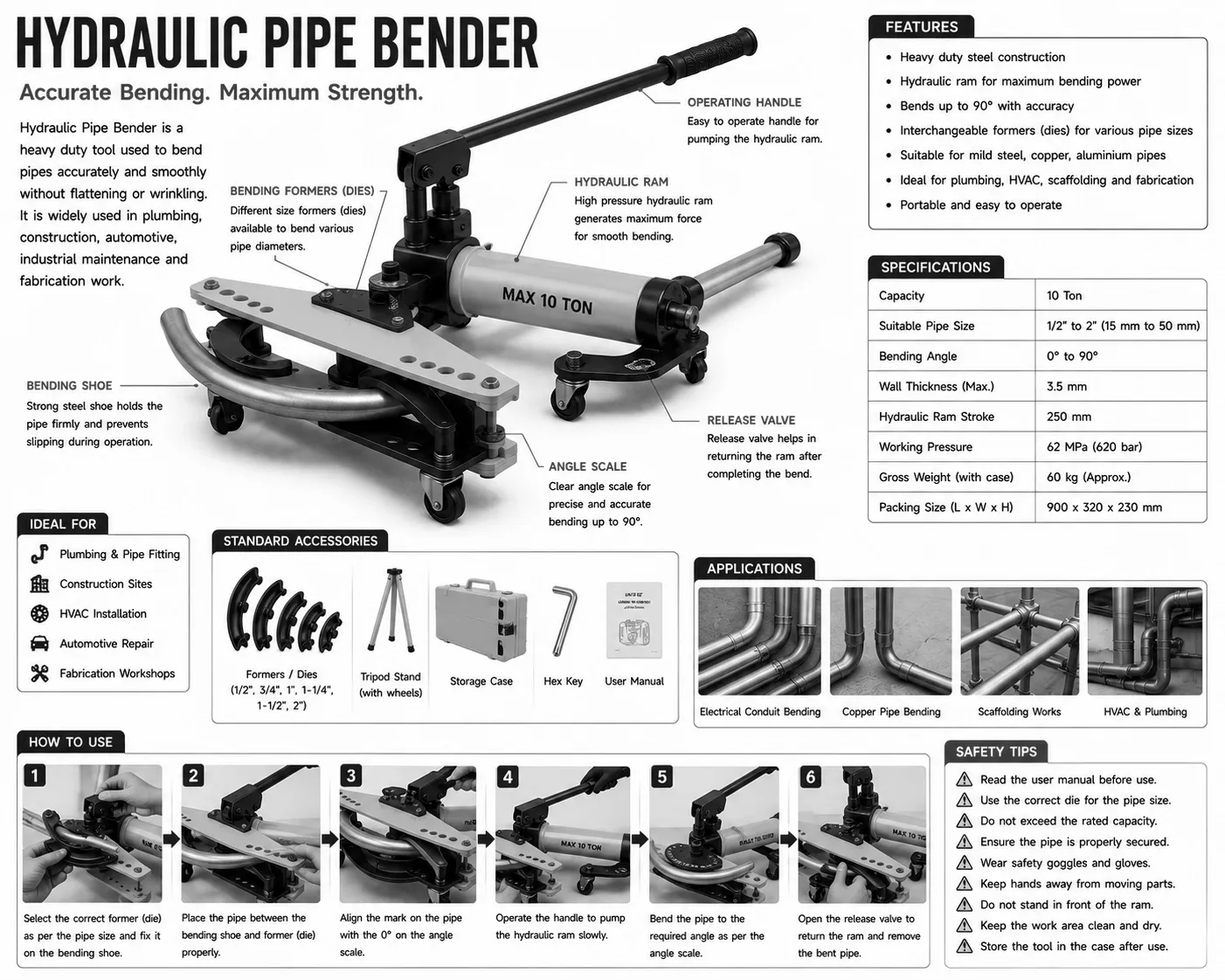Hydraulic Pipe Bender