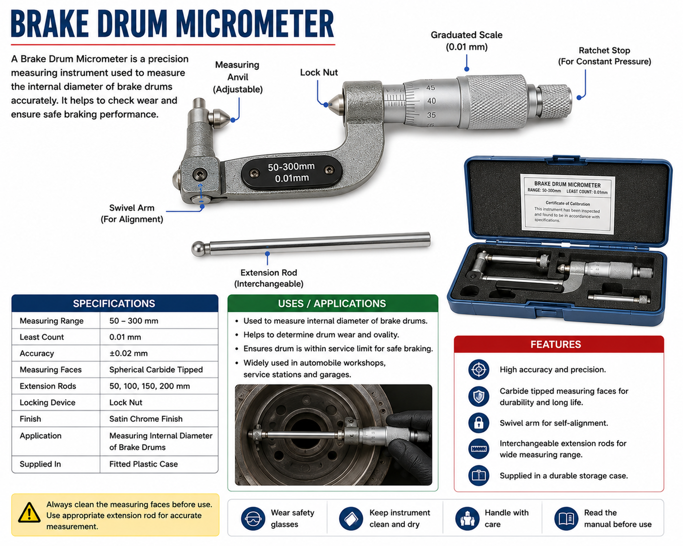Brake Drum Micrometer