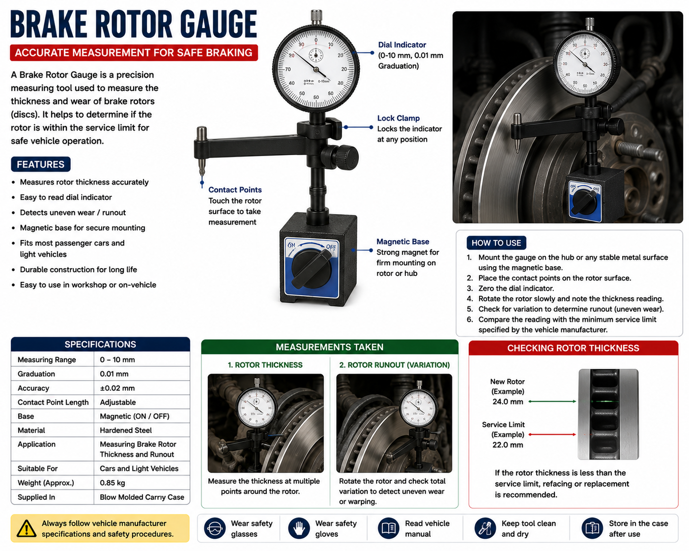 Brake Rotor Gauge