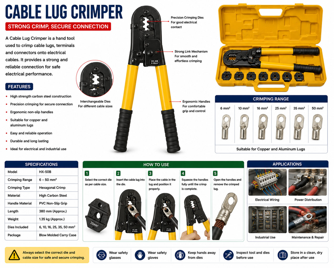 Cable Lug Crimper