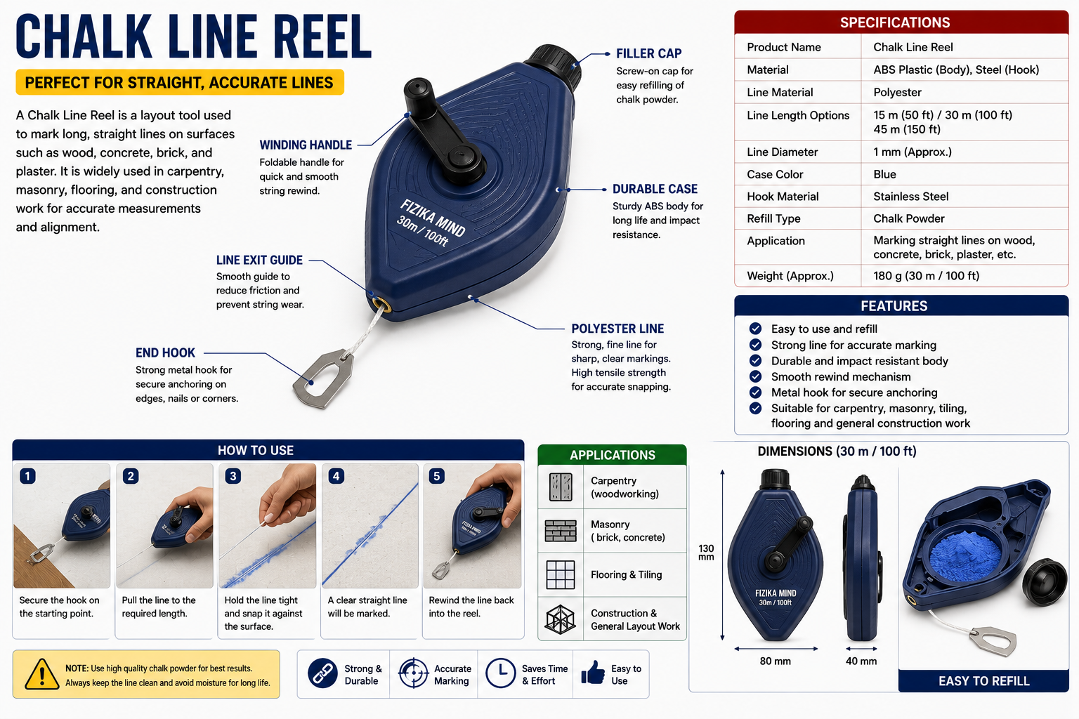 Chalk Line Reel