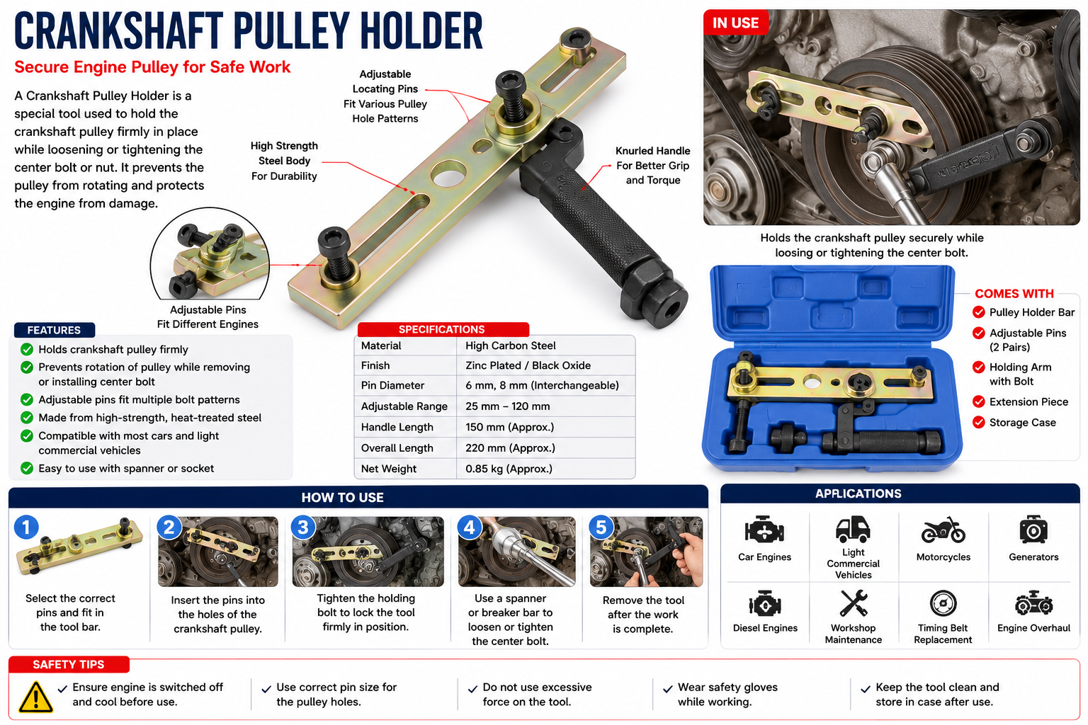 Crankshaft Pulley Holder