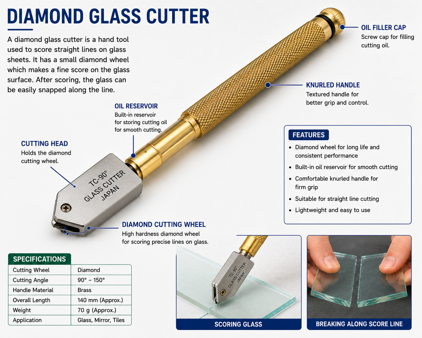 Diamond Glass Cutter