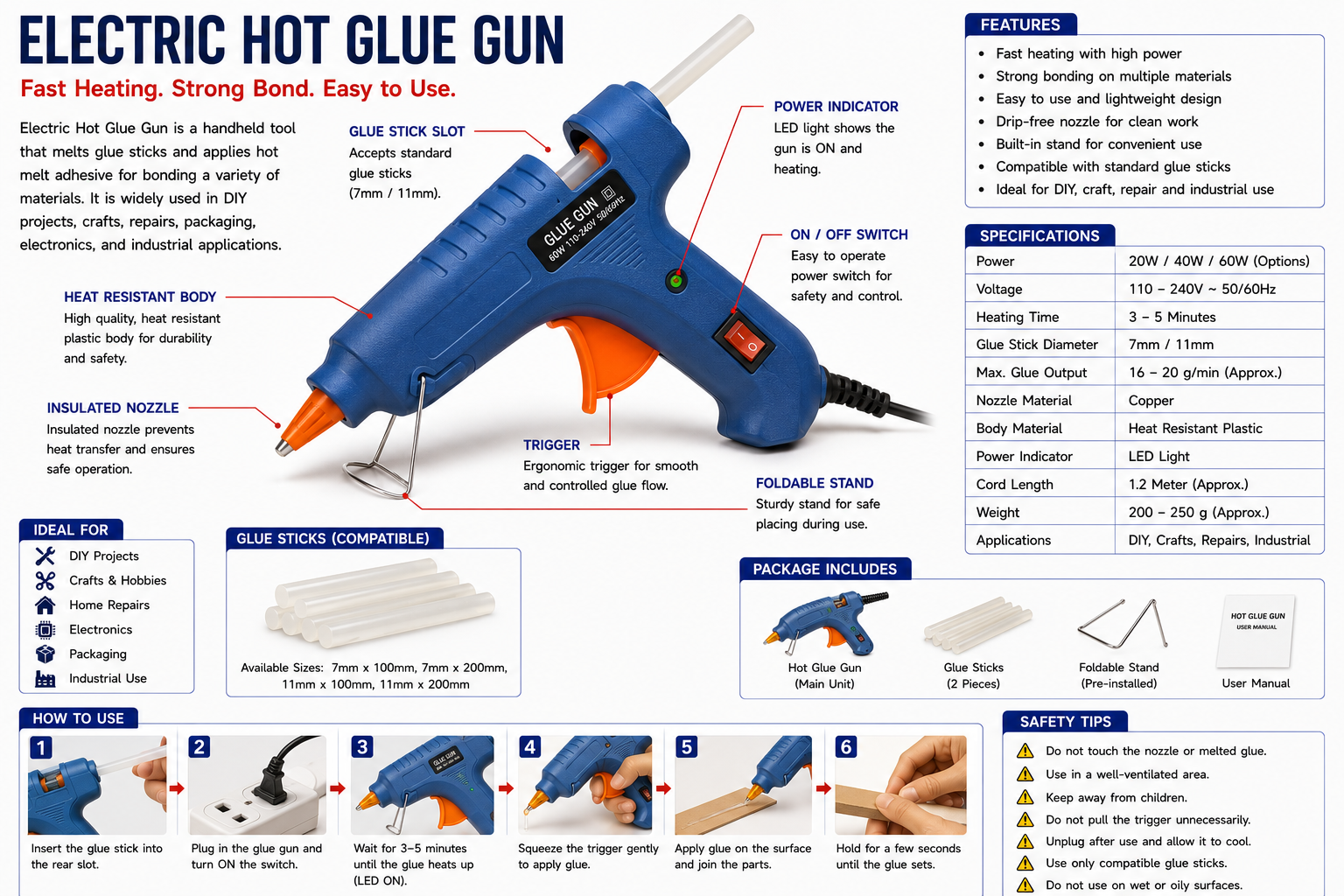 Electric Hot Glue Gun