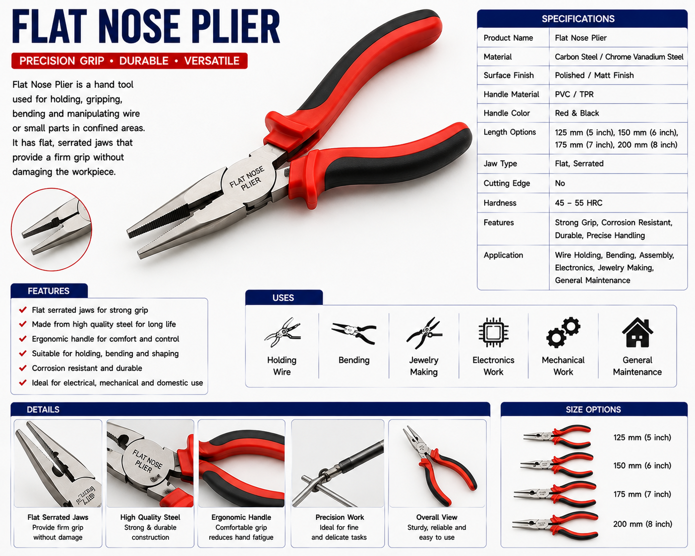 Flat Nose Plier