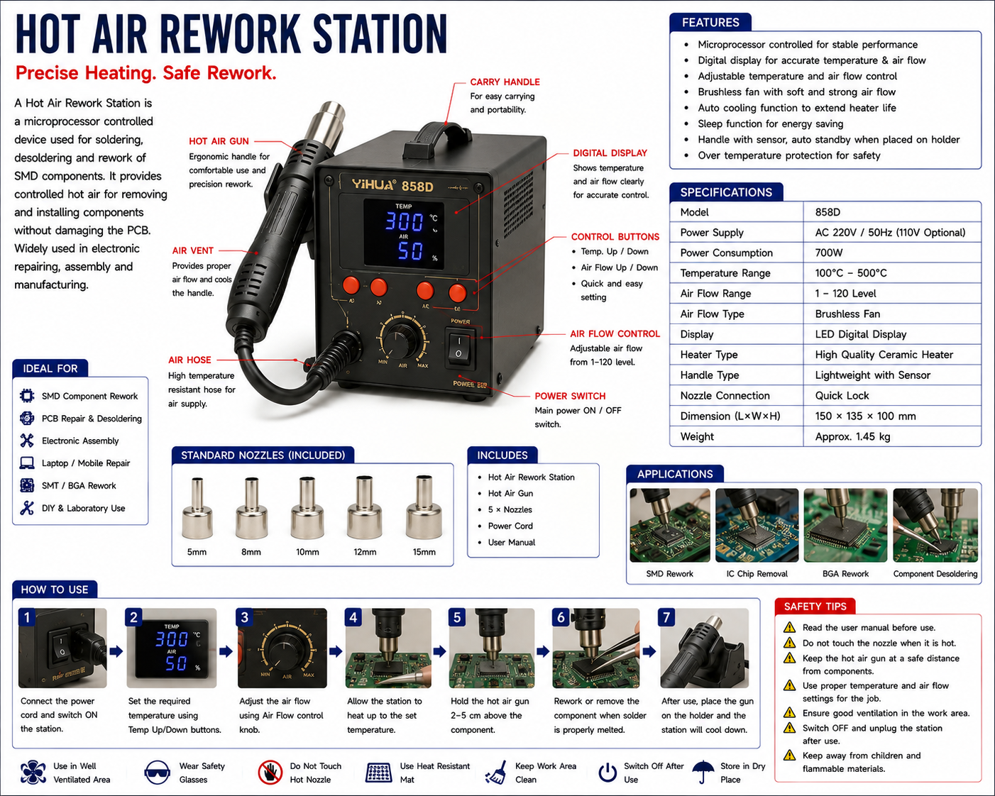 Hot Air Rework Station