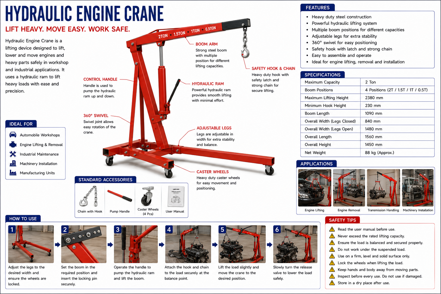Hydraulic Engine Crane