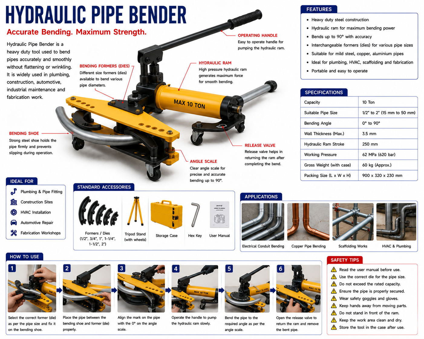 Hydraulic Pipe Bender